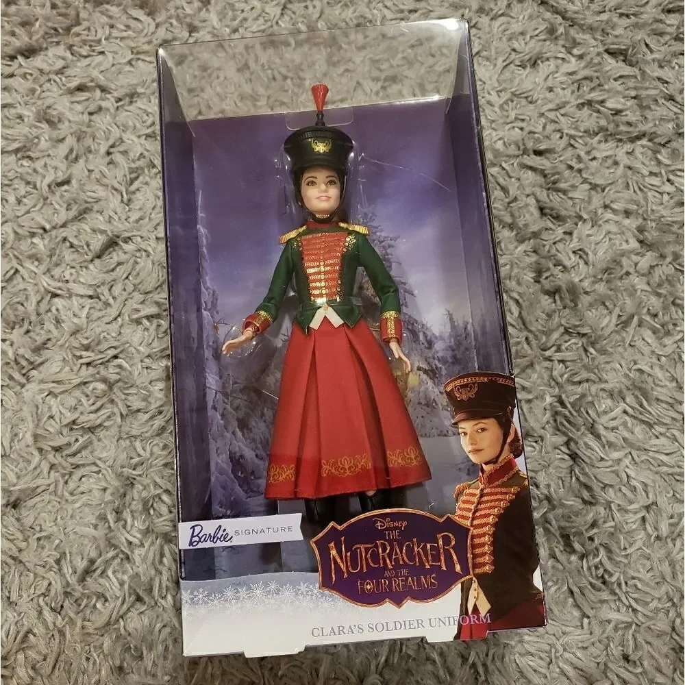 Disney Nutcracker Four Realms Nutcracker Barbie Clara in Soldier Uniform